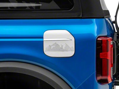 RedRock Fuel Door Cover; Chrome (21-25 Bronco, Excluding Raptor)
