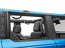 RedRock Grab Handles with Flag Logo; Front and Rear; Black (21-25 Bronco 4-Door)