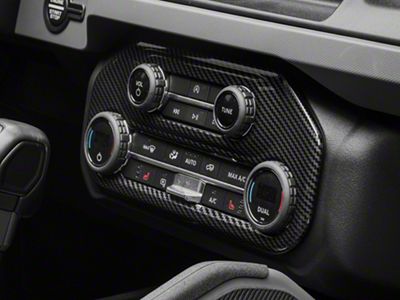 RedRock HAVC/Radio Panel Trim; Carbon Fiber Appearance (21-25 Bronco)