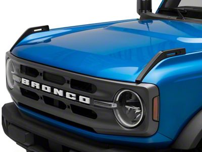 RedRock Hood Catch Trim; Black (21-25 Bronco)
