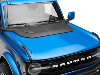 RedRock Hood Scoop; Matte Black (21-25 Bronco)