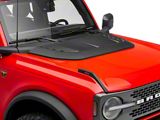 RedRock Hood Vent; Matte Black (21-25 Bronco)
