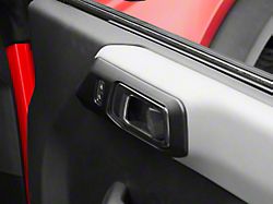 RedRock Inner Door Handle Trim; Matte Black (21-25 Bronco)