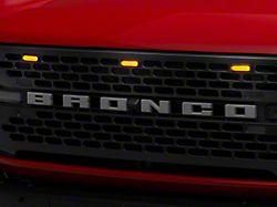 RedRock LED Grille Lighting; Smoked (21-25 Bronco Badlands, Everglades, Wildtrack)