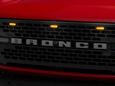 RedRock LED Grille Lighting; Smoked (21-25 Bronco Badlands, Everglades, Wildtrack)