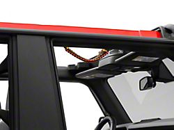 RedRock Paracord Grab Handle; Black and Orange (21-25 Bronco)