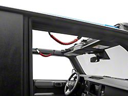 RedRock Paracord Grab Handles; Red (21-24 Bronco)