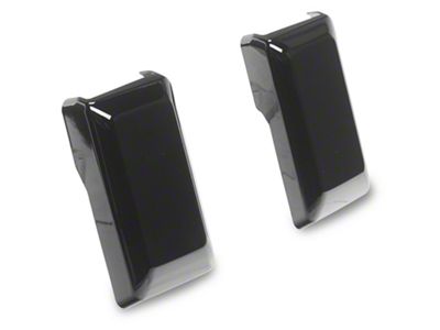 RedRock Rear Window Hinge Covers; Black (21-25 Bronco w/ Hard Top)