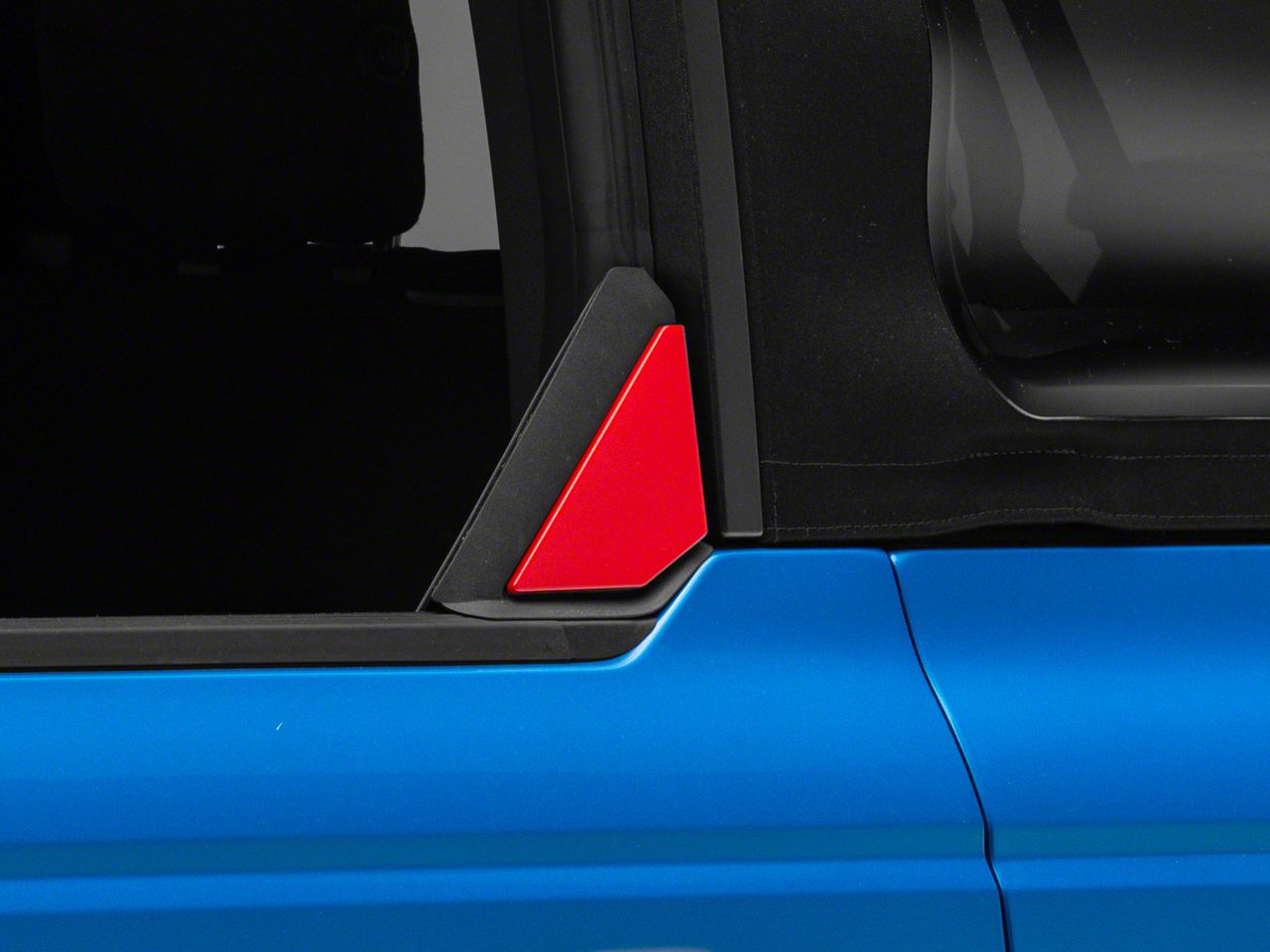 RedRock Bronco Rear Window Trim; Red FB15943 (21-25 Bronco) - Free Shipping