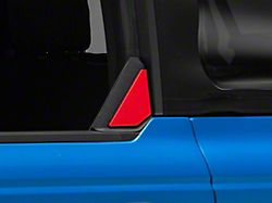RedRock Rear Window Trim; Red (21-24 Bronco)
