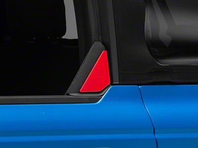 RedRock Rear Window Trim; Red (21-25 Bronco)