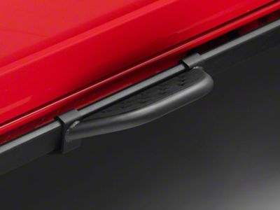 RedRock Stubby Side Step Bars; Black (21-25 Bronco w/ Factory Rock Rails)