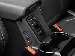 RedRock Window Switch Cover Trim; Matte Black (21-25 Bronco 4-Door)