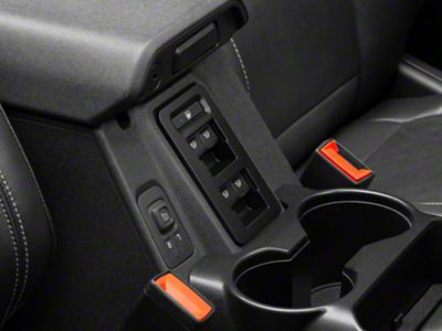 RedRock Window Switch Cover Trim; Matte Black (21-25 Bronco 4-Door)