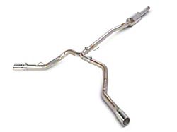 RedRock Dual Exhaust System with Polished Tips; Side Exit (20-25 3.6L Jeep Gladiator JT)