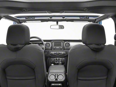 RedRock Headrest Grab Handles; Black (20-25 Jeep Gladiator JT)