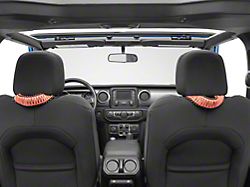 RedRock Headrest Grab Handles; Orange (20-25 Jeep Gladiator JT)