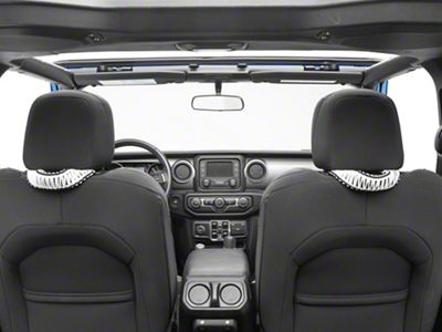 RedRock Headrest Grab Handles; White (20-25 Jeep Gladiator JT)