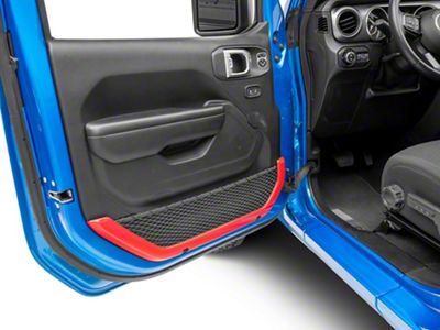 RedRock Inner Door Trim Set; Red (20-25 Jeep Gladiator JT)