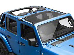RedRock Mesh Sun Shade; Front; Black (24-25 Jeep Gladiator JT)