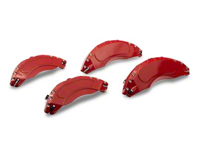 RedRock Brake Caliper Covers; Red; Front and Rear (20-25 Jeep Gladiator JT, Excluding Sport)