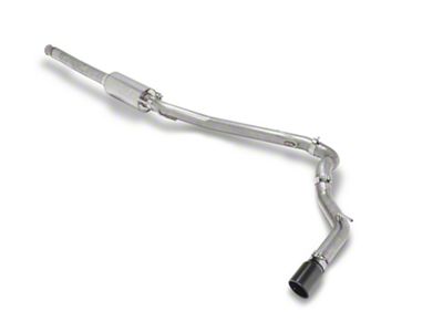 RedRock Single Exhaust System with Black Tip; Side Exit (20-25 3.6L Jeep Gladiator JT)