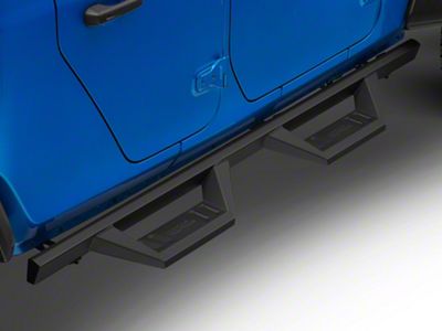 RedRock TC2 Drop Step Running Boards; Textured Black (20-25 Jeep Gladiator JT)