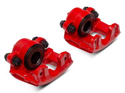 C&L Performance Front Brake Calipers; Red (90-06 Jeep Wrangler YJ & TJ)