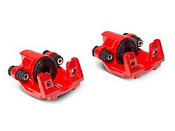 C&L Performance Rear Brake Calipers; Red (03-06 Jeep Wrangler TJ w/ Rear Disc Brakes)