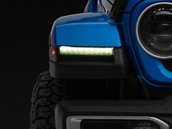 RedRock Fender Turn Signal Light Covers; Smoked (18-25 Jeep Wrangler JL w/ LED Fender Lights)