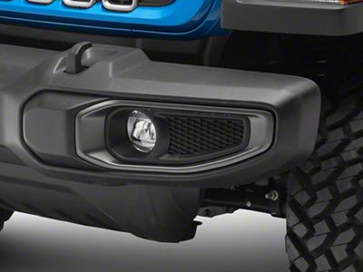 RedRock Fog Light Surround; Gray; Driver Side (18-25 Jeep Wrangler JL Sahara)