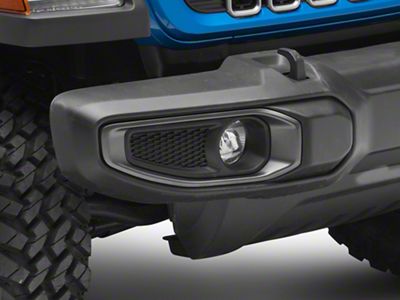 RedRock Fog Light Surround; Gray; Passenger Side (18-25 Jeep Wrangler JL Sahara)