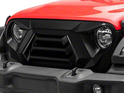 RedRock Goliath Grille with LED DRL and Turn Signals (18-25 Jeep Wrangler JL w/o TrailCam)