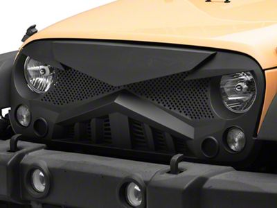 RedRock Hawk Grille; Matte Black (07-18 Jeep Wrangler JK)