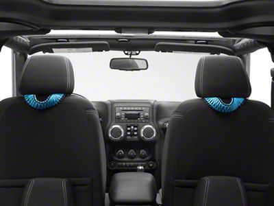 RedRock Headrest Grab Handles; Blue (07-25 Jeep Wrangler JK & JL)