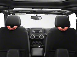 RedRock Headrest Grab Handles; Orange (07-26 Jeep Wrangler JK & JL)