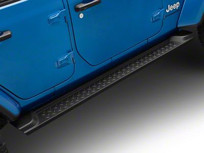 RedRock Heavy Duty Steel OE Style Side Step Bars (18-25 Jeep Wrangler JL 4-Door)