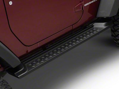 RedRock Heavy Duty Steel OE Style Side Steps (07-18 Jeep Wrangler JK 2-Door)