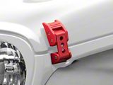 RedRock Hood Latches; Red (07-25 Jeep Wrangler JK & JL)