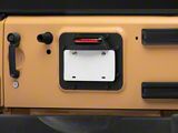 RedRock License Plate Relocation Kit with LED Third Brake Light (07-18 Jeep Wrangler JK)