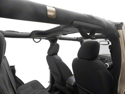 RedRock Paracord 3-in-1 Grab Handles; Black (07-18 Jeep Wrangler JK)