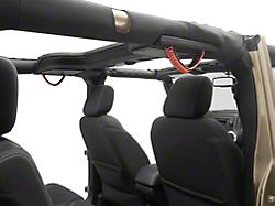 RedRock Paracord 3-in-1 Grab Handles; Orange (07-18 Jeep Wrangler JK)