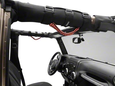 RedRock Paracord Grab Handles; Orange (87-25 Jeep Wrangler YJ, TJ, JK & JL)