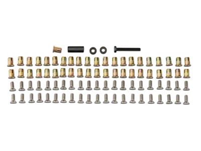 RedRock Replacement Rocker Guard Hardware Kit for J116336 Only (07-18 Jeep Wrangler JK 4-Door)