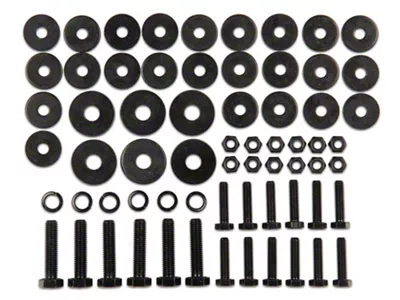 RedRock Replacement Side Armor Hardware Kit for J130269-JL Only (18-25 Jeep Wrangler JL 2-Door)