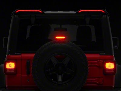 RedRock Roof Mounted Spoiler with LED Brake and Reverse Lighting (18-25 Jeep Wrangler JL)