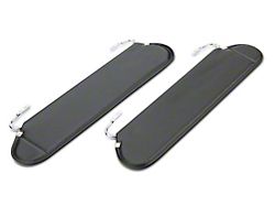 RedRock Sunvisors; Black (87-95 Jeep Wrangler YJ)
