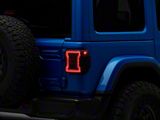 RedRock Tail Light Covers; Smoked (18-25 Jeep Wrangler JL w/ Factory LED Tail Lights)