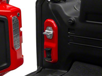 RedRock Tailgate Striker Panel Trim; Red (18-25 Jeep Wrangler JL)
