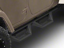 RedRock TC2 Drop Step Running Boards; Textured Black (07-18 Jeep Wrangler JK 4-Door)